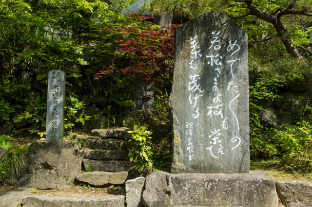 鈴立山若松寺（通称“若松観音”）の石碑