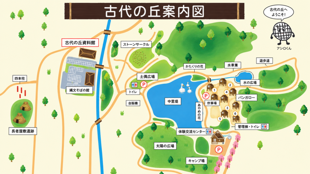 古代の丘 ガイドMAP