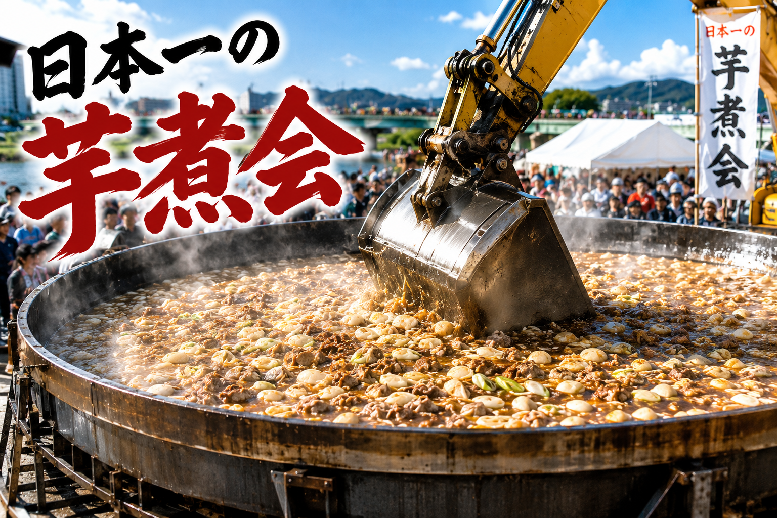 鋳鉄製 大型羽釜②　 新品未使用　直径約88cm 　お祭り　芋の子会　イベント 山形名物 第38回【日本一の芋煮会フェスティバル】直径6.5mの大鍋を